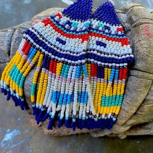 Native seed bead earrings